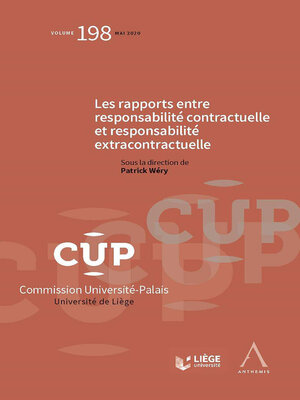 cover image of Les rapports entre responsabilité contractuelle et responsabilité extracontractuelle